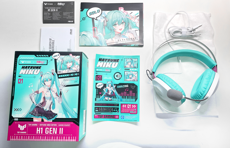 【阿洪開箱中】ASUS TUF Gaming × 初音未來 聯名電競套裝完整開箱!初音ミク Hatsune Miku (圖多)