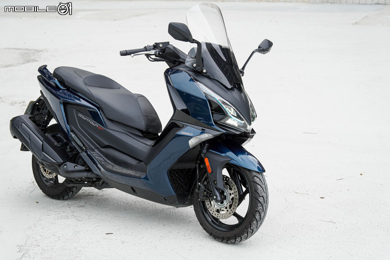 點我看大圖 KYMCO DOWNTOWN GT350 試乘|超乎預期的運動性、全方位黃牌大羊!