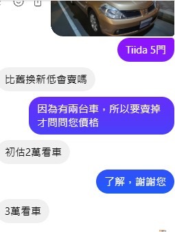2012年 Tiida小金 殘值不知道剩多少?