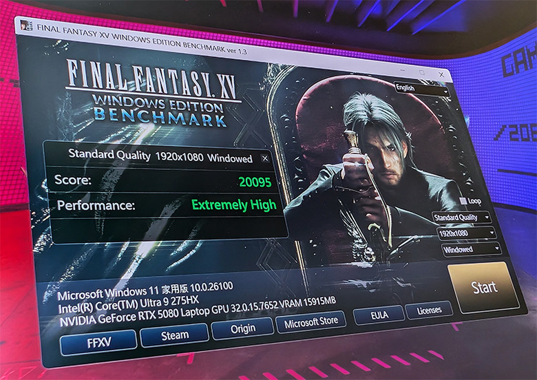 G815LW跑魔物獵人MHW、散熱測試