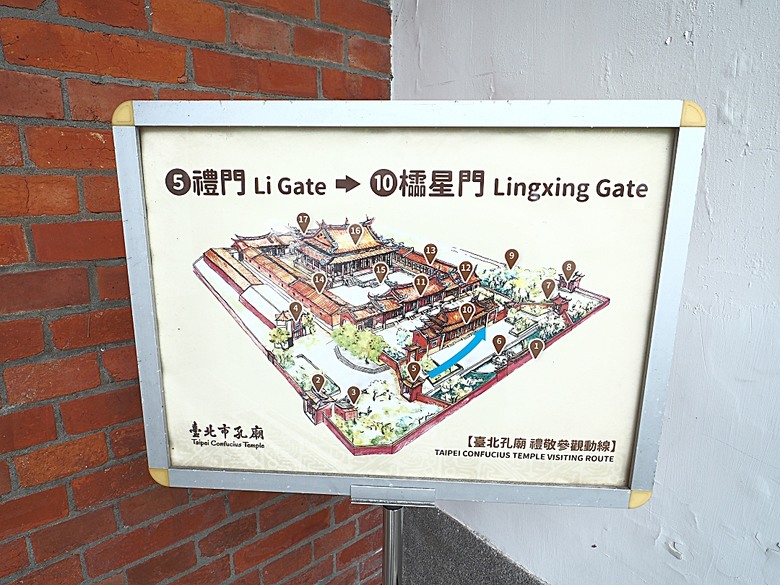 臺北市孔廟、大龍峒保安宮、円山駅/鐵路局北淡線(圓山站)宿舍、舉人豆花/小邑弦歌、陳悅記祖宅 | 老師府、迪化污水處理廠附設休閒運動公園 — 臺北市區小旅行之大龍峒老建築篇