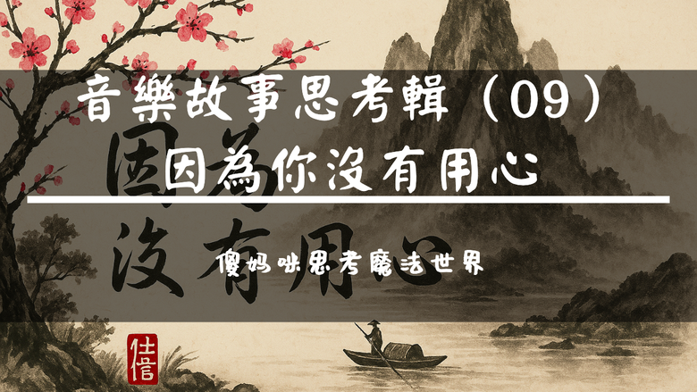 點我看大圖 【音樂故事思考輯】(09)因為你沒有用心《2024年十月我在夢中許願:我要讓所有人都是悉達多》