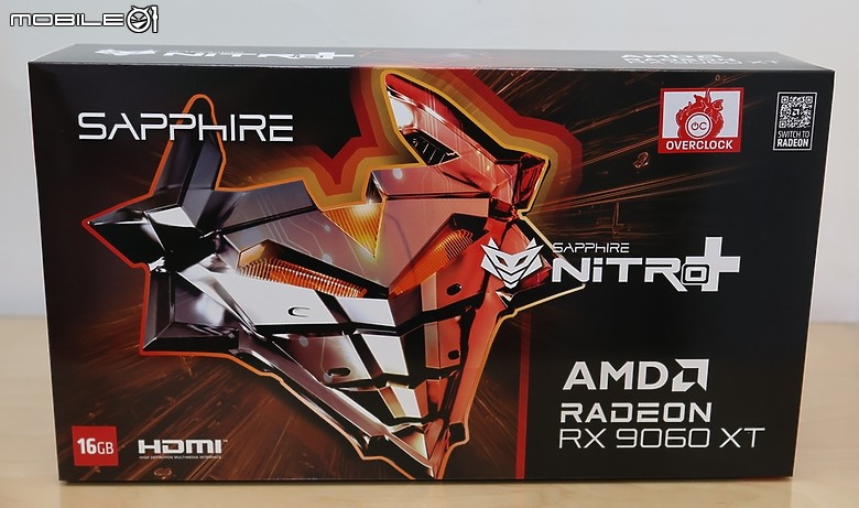 點我看大圖 雙 HDMI 保護框體設計 SAPPHIRE 藍寶石 Nitro+ 9060XT 16GB 開箱