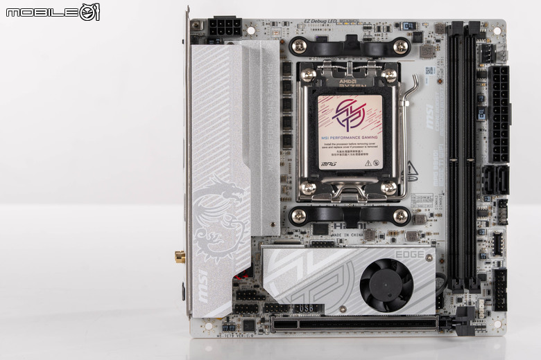 微星 MPG B850I EDGE TI WIFI 主機板開箱實測 在迷你尺寸內具備實用強悍性能