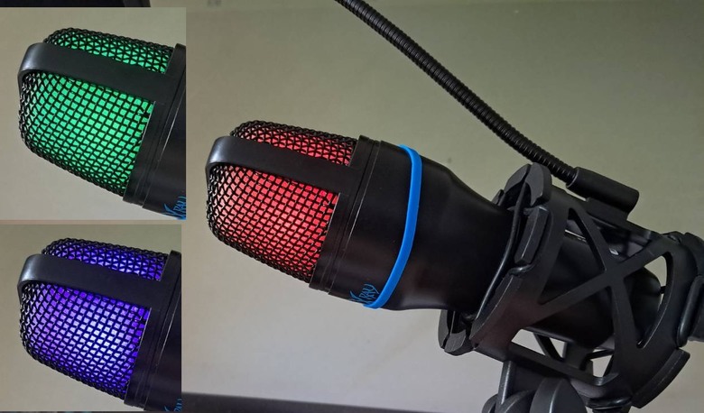 點我看大圖 FOXXRAY sum-10 電容式 USB接頭的麥克風,不能關LED燈,麥克風也沒有開關。