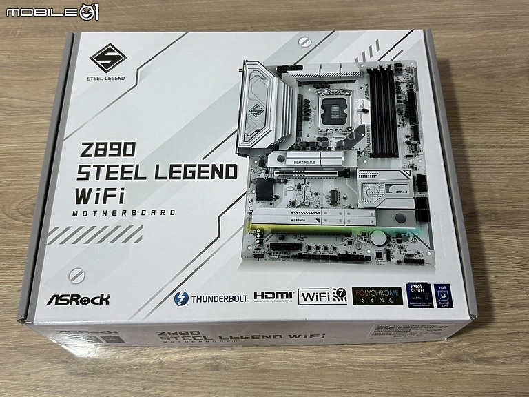 點我看大圖 萬元新選 ASRock Z890 Steel Legend WiFi銀白色PCB