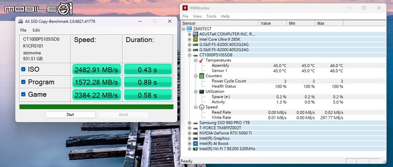 美光 Crucial P510 固態硬碟開箱實測 以 7 奈米控制器實現 PCIe Gen 5 低溫表現