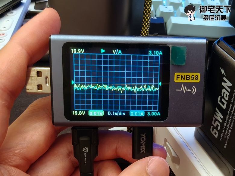 開箱|【E-books】GaN 氮化鎵 65W 極速充電器 - USB-C 伸縮線設計,一顆搞定 3 台設備充電需求!
