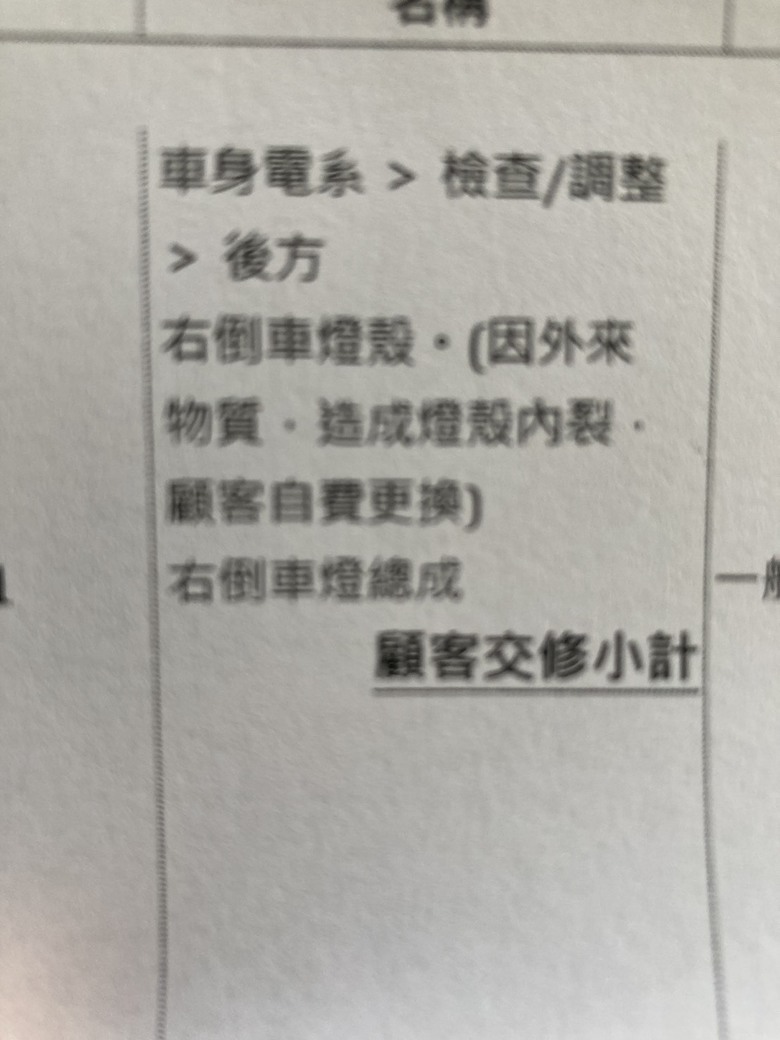 請問你的三代HRV 後倒車燈具總成有裂痕嗎?現在新發售Hrv ehev品質如何?