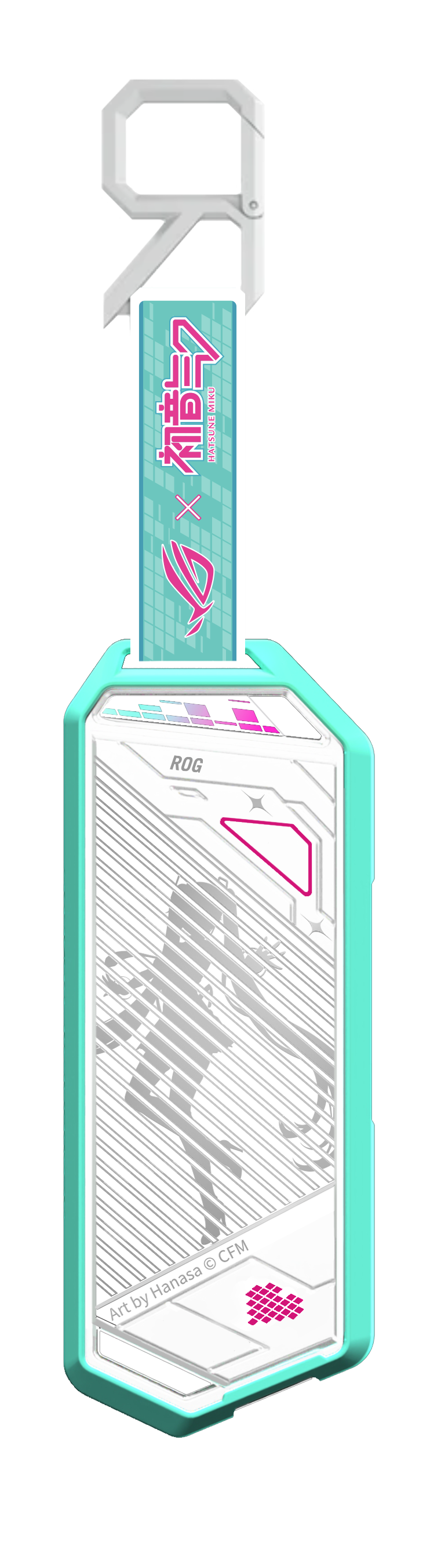 接力初音未來(Hatsune Miku)氣勢 ROG 推出一系列初音未來特別版產品 包括主機板、水冷、顯示卡、螢幕要讓公主殿下佔領桌面!