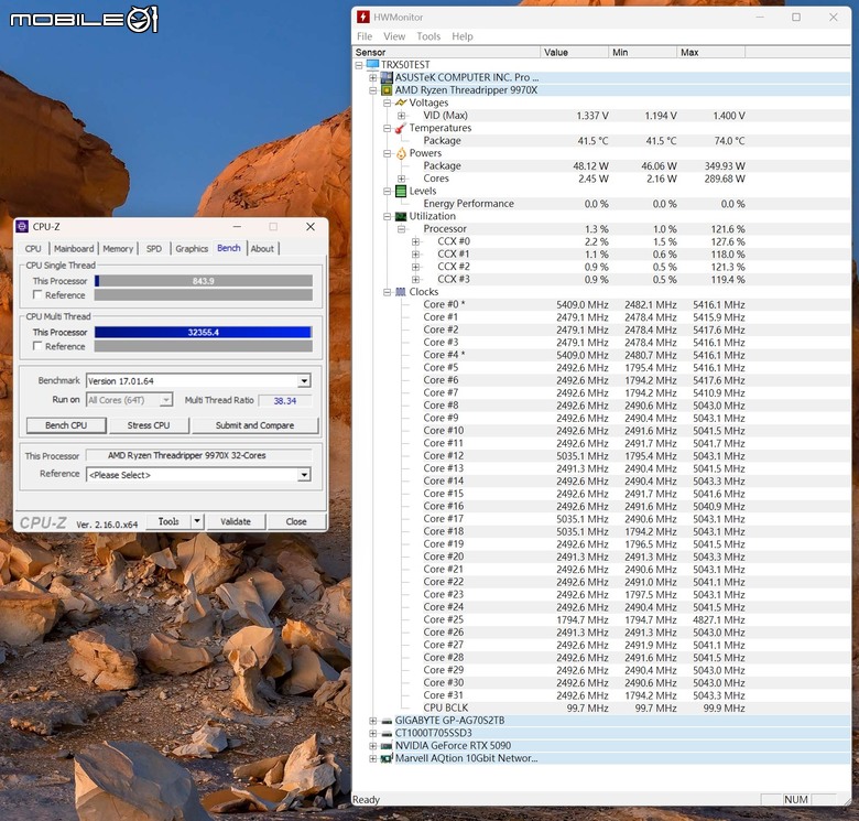 點我看大圖 AMD Ryzen Threadripper 9970X 處理器實測 以務實配置達成更高性價比的工作平台選擇
