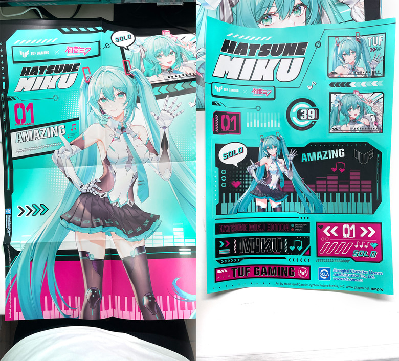 【阿洪開箱中】ASUS TUF Gaming × 初音未來 聯名電競套裝完整開箱!初音ミク Hatsune Miku (圖多)