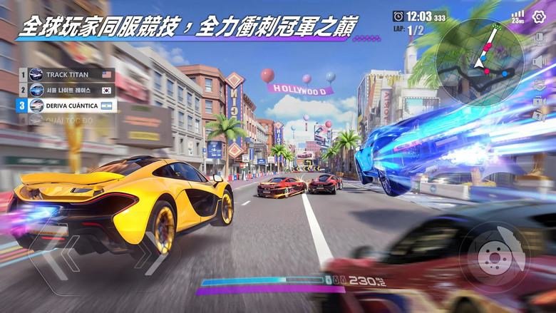 《極速漂移3v3》 7月10日 正式上線 官方車輛正版授權 百款頂級豪華車 逼真賽道 進行 3v3 激烈對戰 休閒競速手遊 | 賽道融合真實與幻想 場景變化多端 全球同服 客制化賽車 世界風景盡收眼底