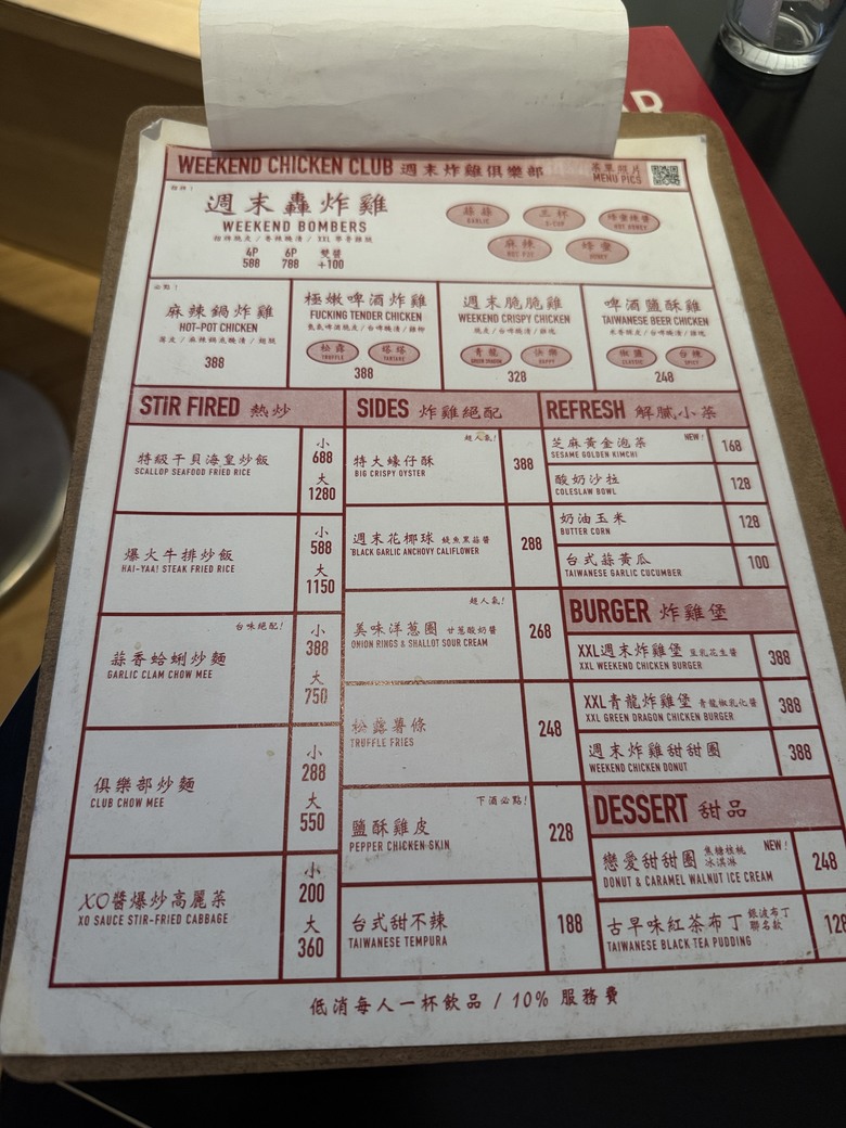 美式+台式？週末炸雞俱樂部探店分享
