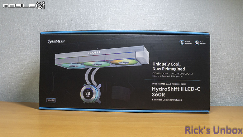 點我看大圖 【開箱】連水冷都有三模連線 | LIAN LI HydroShift II LCD-C 360CL WHITE
