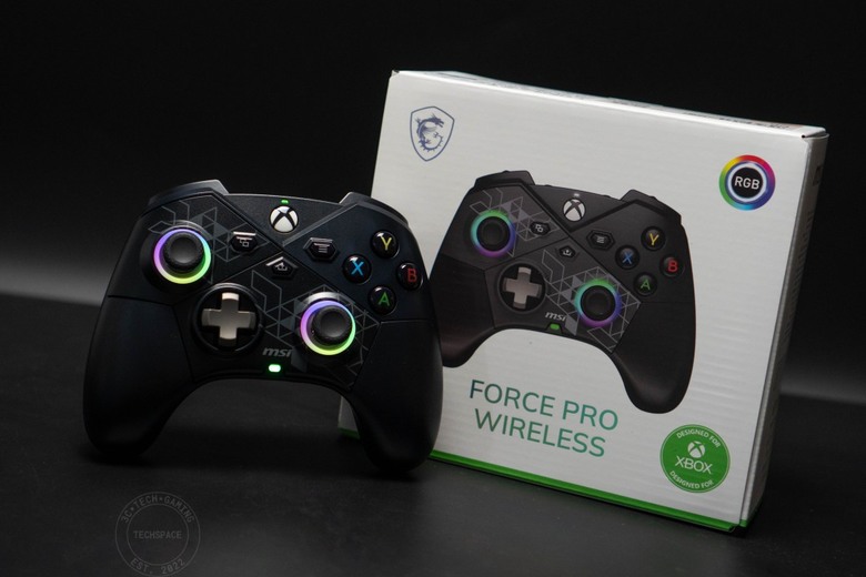 點我看大圖 MSI FORCE PRO WIRELESS 電競搖桿開箱評測 | 三段式霍爾效應觸發、48hrs 超強自定義長效沈浸體驗