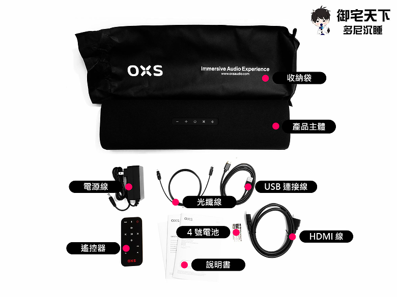 開箱｜OXS Thunder Lite S2 無線重低音電競聲霸 Soundbar - 無燈低調設計，支援遊戲模式的雙全頻喇叭之作！