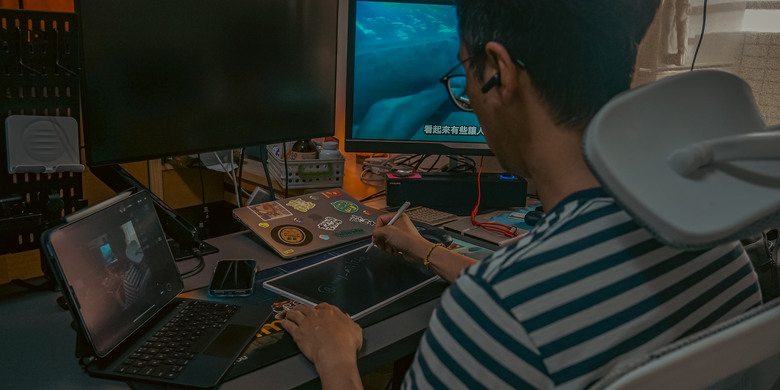 點我看大圖 為了一棵樹我努力了|Xiaomi 彩色液晶手寫板 13.5”