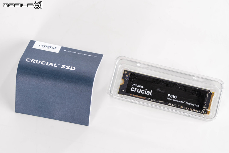 美光 Crucial P510 固態硬碟開箱實測 以 7 奈米控制器實現 PCIe Gen 5 低溫表現