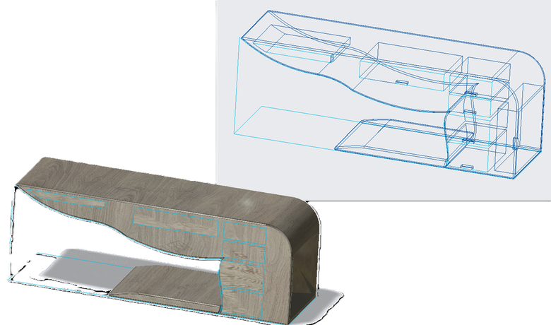 PTC ProE Creo 作品1_桌子