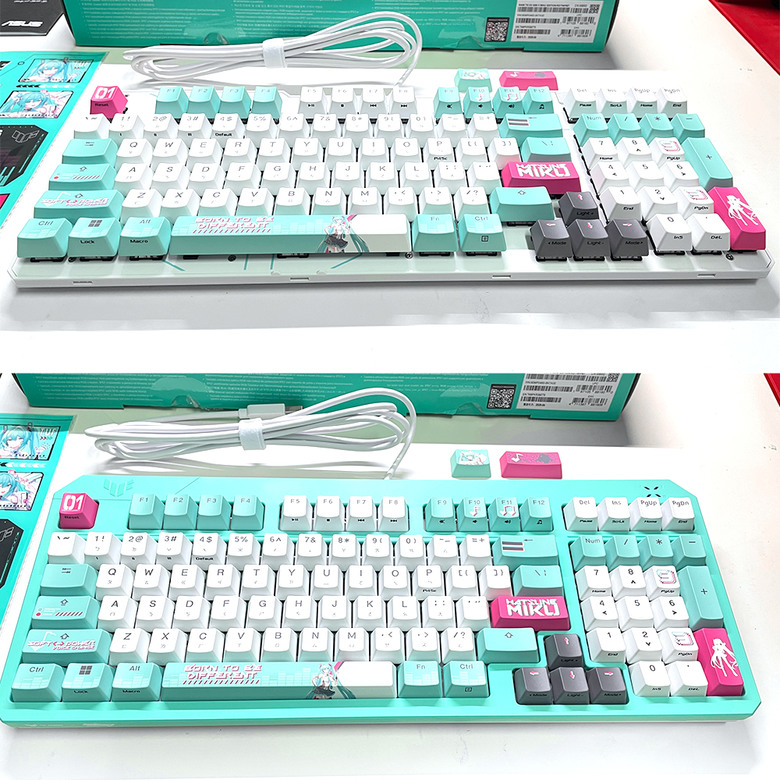 【阿洪開箱中】ASUS TUF Gaming × 初音未來 聯名電競套裝完整開箱!初音ミク Hatsune Miku (圖多)