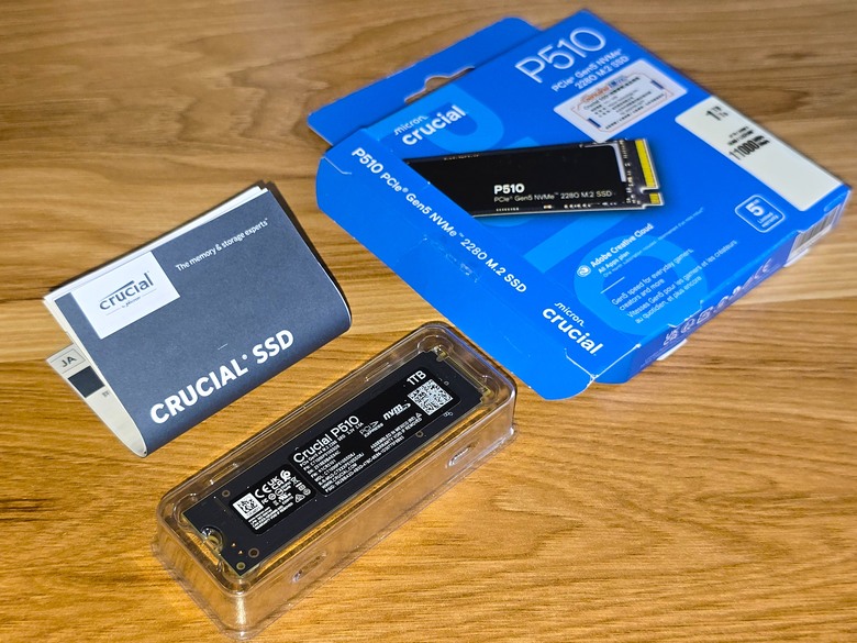 穩中求勝Micron美光Crucial P510 PCIe Gen5 NVMe M.2 SSD固態硬碟1TB開箱