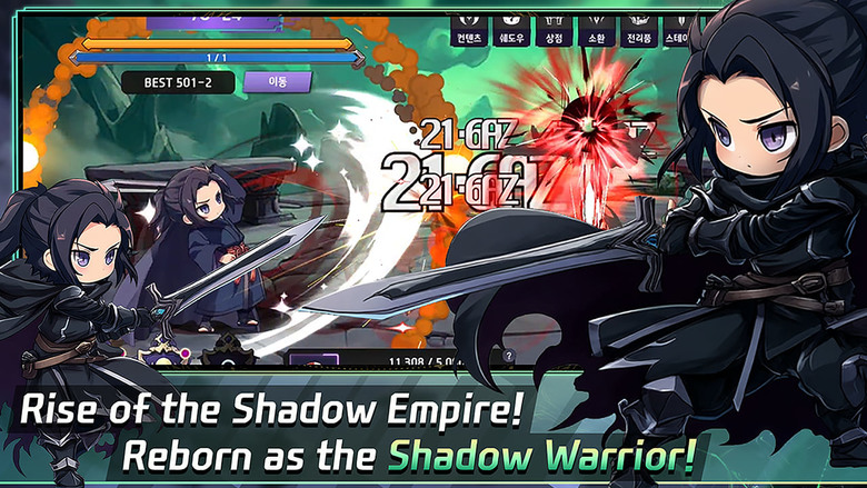 《Black Shadow : Idle RPG》8月27日 通知上架 傳奇暗影戰士 放置型 RPG | 閒置成長一路爆爽 解鎖史詩技能秒殺全場 暗影帝國再臨 成為真正的暗影統治者！