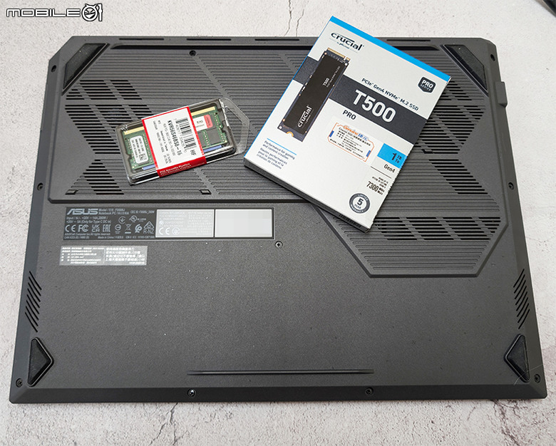 TUF FX608JPR擴充記憶體、SSD過程紀錄