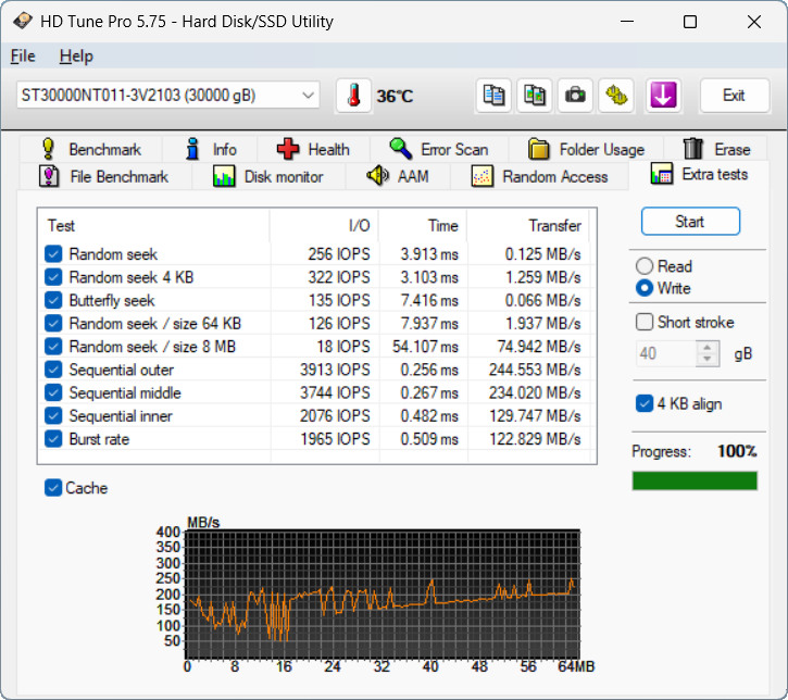 【開箱簡測】Seagate NAS (那嘶狼) IronWolf Pro 30TB ST30000NT011 硬碟效能簡測 (圖多)