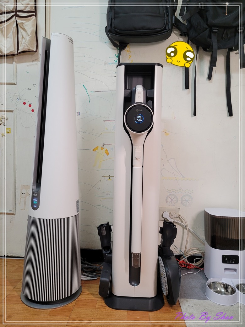 暑假家庭好幫手-LG A9X-Steam 乾濕全能無線吸塵器-All in one一台搞定吸塵、拖地再加自動集塵,真是好神器!!