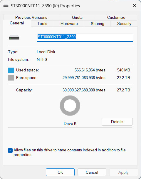 【開箱簡測】Seagate NAS (那嘶狼) IronWolf Pro 30TB ST30000NT011 硬碟效能簡測 (圖多)
