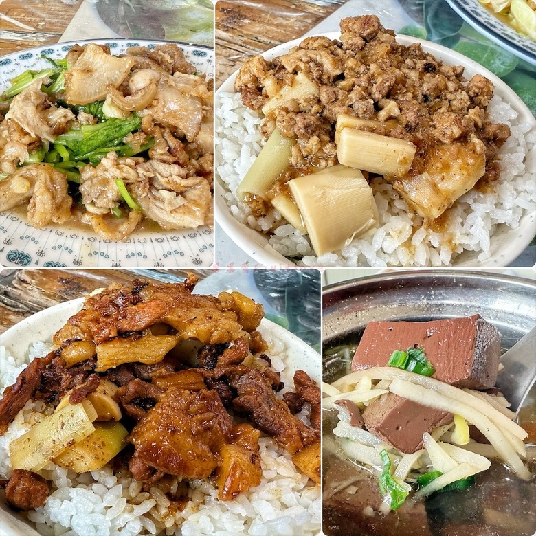 竹筍滷肉飯、竹筍肉燥飯好吃,竹筍脆又甜,還有許多竹筍料理可選擇