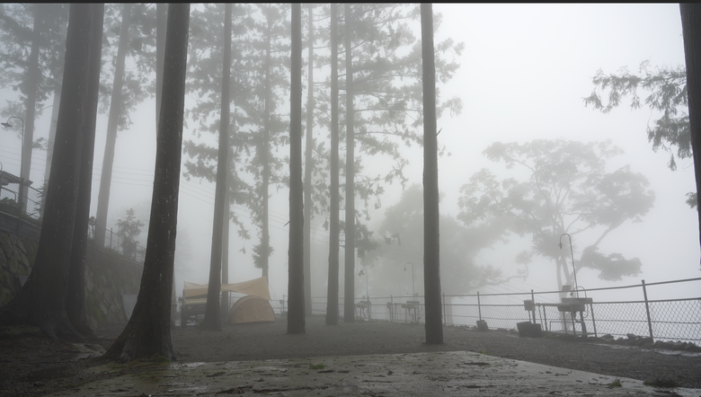 第一次露到心累｜閃落石、涉水，在大雨濃霧、雷電交加中露營｜海拔1100公尺高山｜#沐玥星空露營區