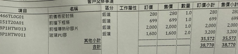 Civic e:HEV 玻璃維修分享