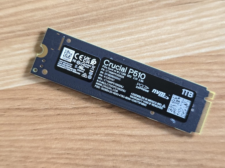穩中求勝Micron美光Crucial P510 PCIe Gen5 NVMe M.2 SSD固態硬碟1TB開箱