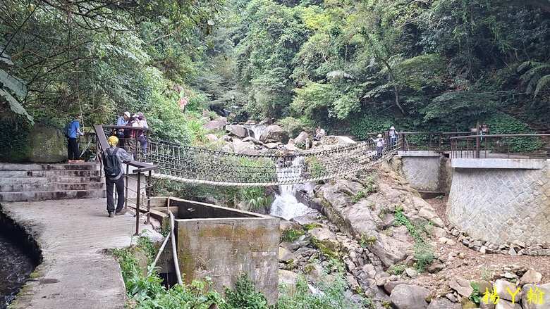 【郊山走走】草山觀瀑吊橋觀瀑、猴崁水圳古道消暑、頂湖山登山健行
