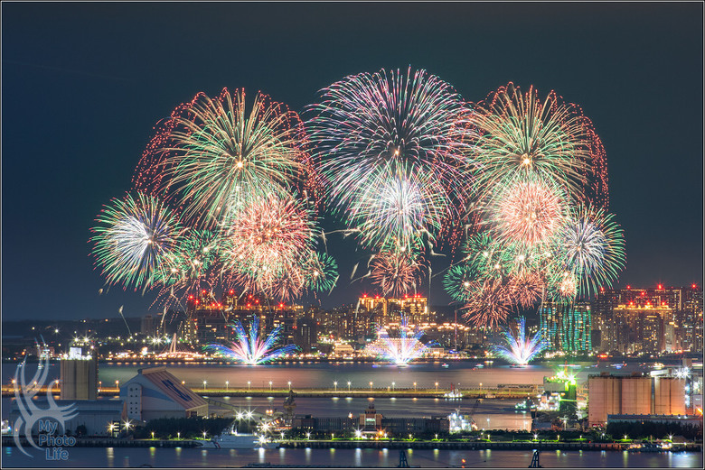 20250810淡水漁人碼頭仲夏繽紛樂煙火秀．首部曲《戀愛永恆》