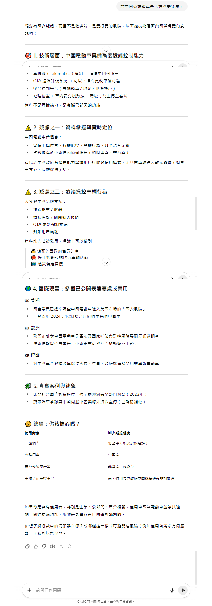❤️自動車，就是機器人❤️你會放幾十萬隻敵國的機器人在路上走嗎？