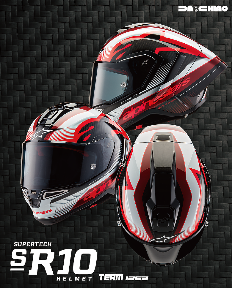 Alpinestar S-R10 競技用安全帽正式開賣！3萬塊入手GP等級先進技術！