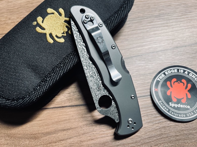 SPYDERCO ENDURA 大馬士革折刀