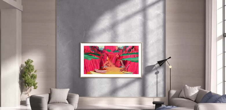 【阿洪開箱中】三星 Samsung The Frame Pro｜顏值與實力兼具的全方位進化，從藝術擺設躍升影音旗艦款