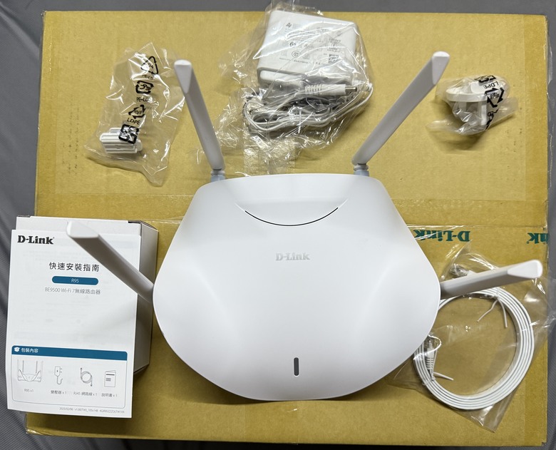 D-Link R95 開箱Wi-Fi 7三頻極速體驗！MIT製造的智慧路由器