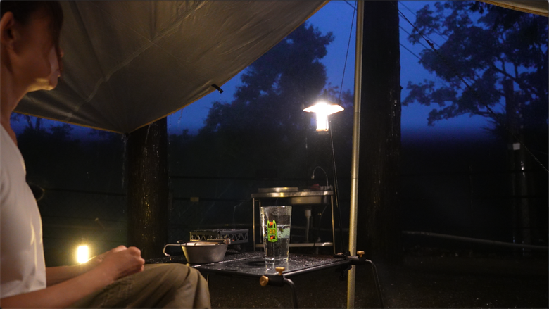 第一次露到心累｜閃落石、涉水，在大雨濃霧、雷電交加中露營｜海拔1100公尺高山｜#沐玥星空露營區