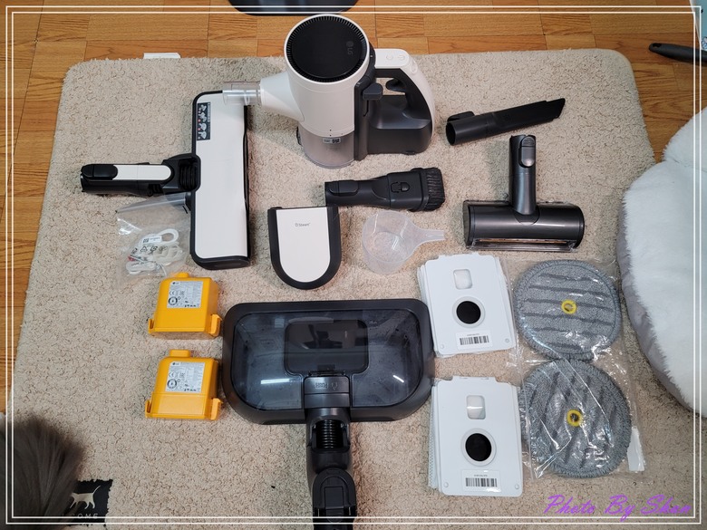 暑假家庭好幫手-LG A9X-Steam 乾濕全能無線吸塵器-All in one一台搞定吸塵、拖地再加自動集塵,真是好神器!!