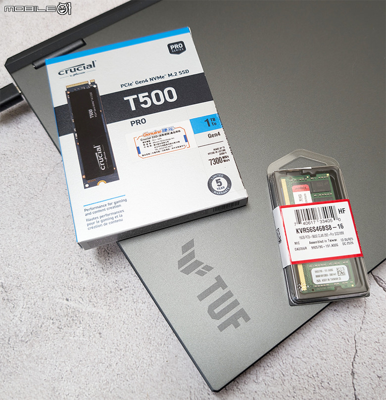 TUF FX608JPR擴充記憶體、SSD過程紀錄