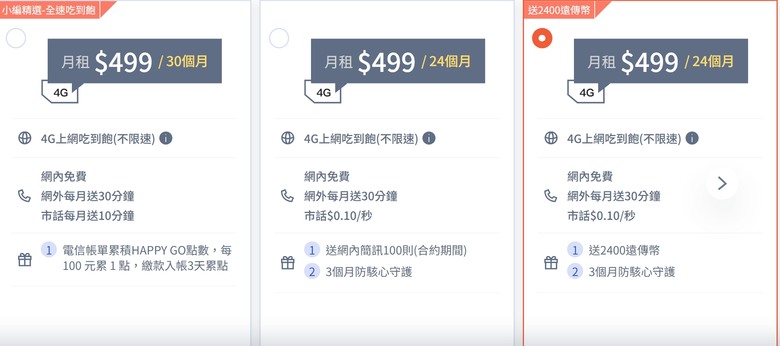 亞太99元3M 轉吃到飽方案選擇
