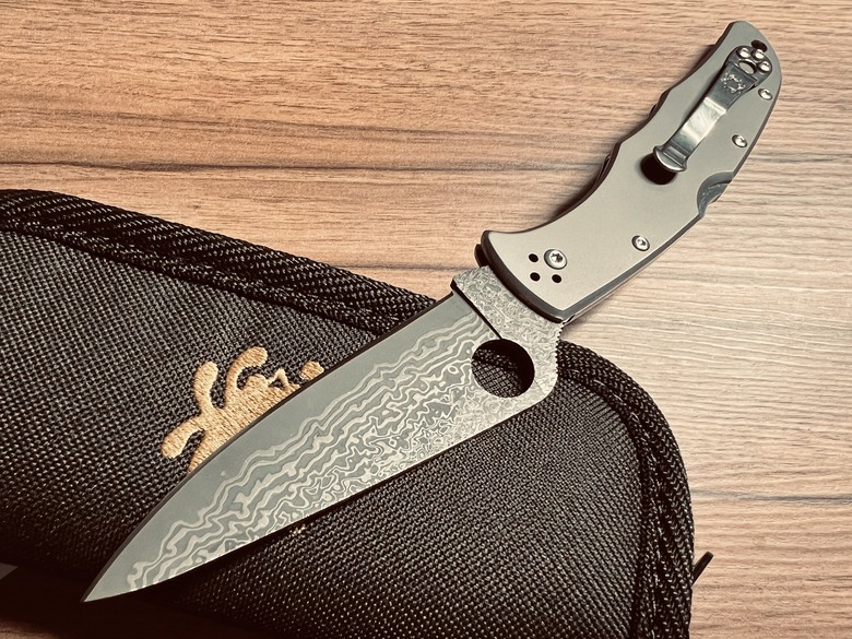 SPYDERCO ENDURA 大馬士革折刀