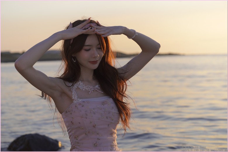 【 陽光沙灘俏Zoey 】淺水灣的夕陽照及臨時雨隨拍分享!