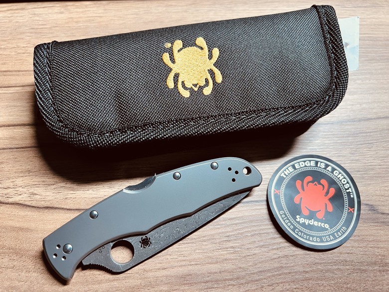 SPYDERCO ENDURA 大馬士革折刀