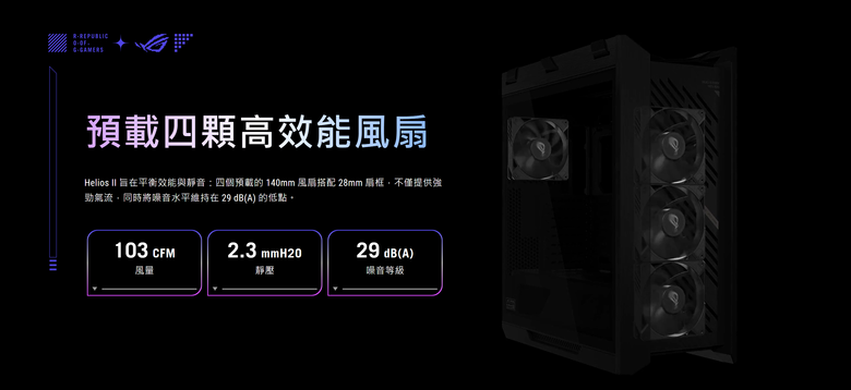 ROG 推出全新 Strix Helios II 機殼 以鋁合金前面板搭配更多高階規格設計滿足敗家粉裝機需求